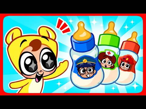 Cuenta de alimentar con biberón 🍼 Historias divertidas para niños 🚽