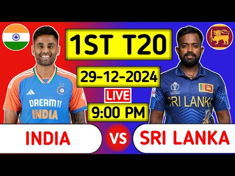 India Vs Sri Lanka 1st T20 Live Score