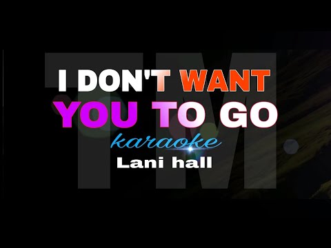 I DON'T WANT YOU TO GO lani hall karaoke