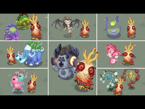 Owlesque (Major) Duets with every monster in Faerie Island | My Singing Monsters