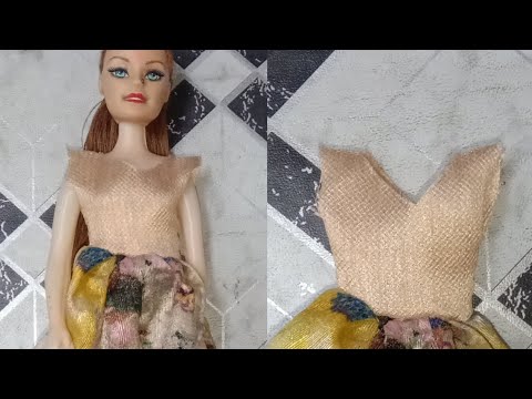 Diy Barbie frock making