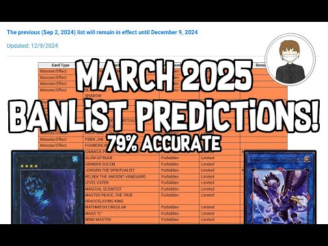 BANLIST PREDICTIONS [March 2025] This Time I Got It!