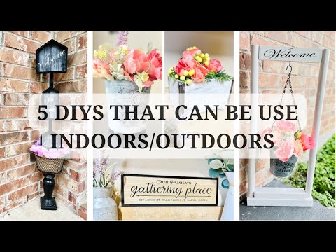 DIY Outdoor Decor dollar tree | DIY Indoor Decor Ideas | DIY Spring Summer Decor