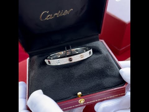 Unboxing Video | Cartier Love Bracelet, Diamond-Pave, Black Ceramic, White gold, Diamonds