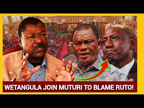 "Blame On Ruto!" WETANGULA Join CS MUTURI To Challenge RUTO Over Abductions