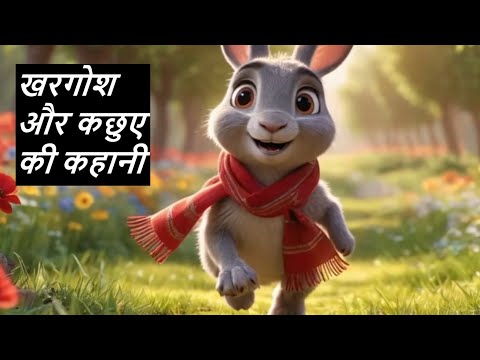 खरगोश और कछुए की दौड़ - Moral Story kids #trending #youtube #youtubeshorts #viralvideo