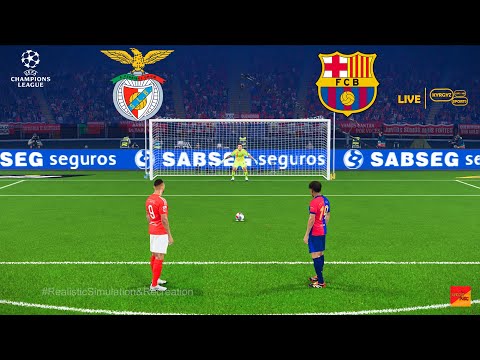 Benfica vs Barcelona | UEFA Champions League | Penalty Shootout | Yamal vs Benfica | PES 21