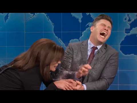 Weekend Update Guests Making Colin Jost LOSE It for 4 Mins Straight