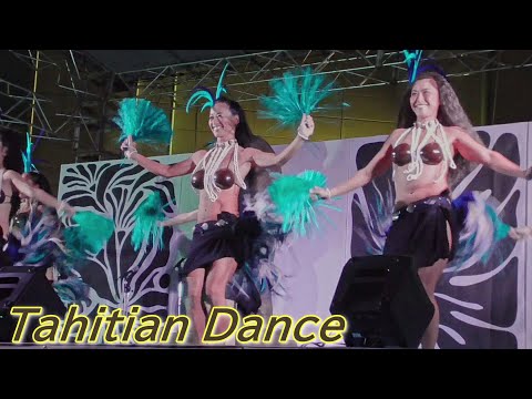 美女のタヒチアンダンス/固定カメラ⑤/Tahitian Dance