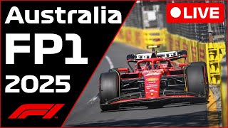 🔴F1 LIVE - Australia GP FP1 - Commentary + Live Timing