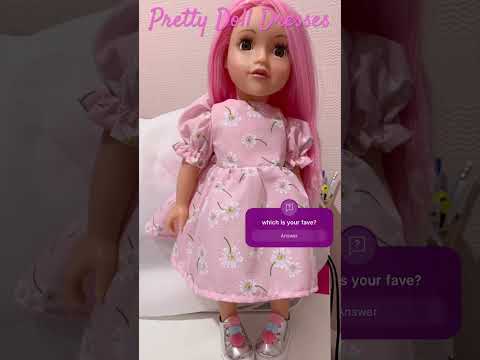 Cute Doll Dresses #dollclothes #doll #dolldressmaking #pretty #beautiful #dolldresses #pinkhair