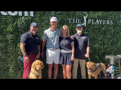 PGA Tour player Billy Horschel surprises veteran, K9s for Warriors service dog at The Players