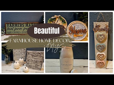 Farmhouse Home Decor DIYs! Quick and easy to make!