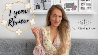 VCA ALHAMBRA bracelet review - 1 year wear & tear update | Van Cleef & Arpels | Lesley Adina