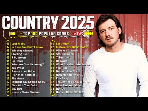 Country Music Playlist 2025 📀 Morgan Wallen, Luke Combs, Luke Bryan, Chris Stapleton, Jason Aldean