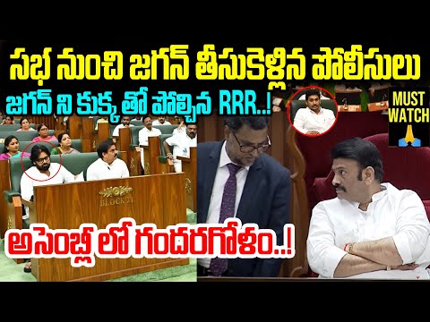 జగన్ ని కుక్క తో పోల్చిన RRR | Raghu Rama krishnam Raju Satirical Comments On YS Jagan | AP Assembly