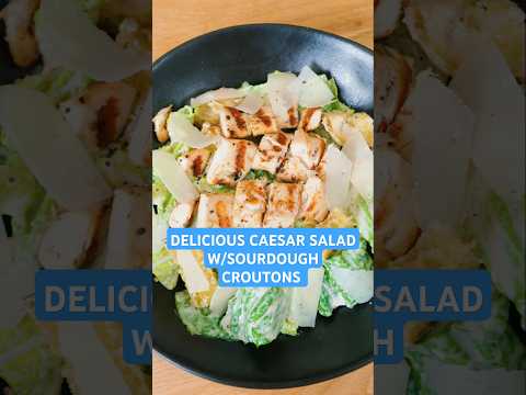 Use old Sourdough, to perfect a Caesar salad!!! #cooking  #healthyrecipes  #sourdough