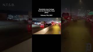 Crazy footage from the 134 vehicle pileup in Fort Worth, Texas