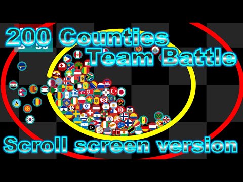 Team Battle Race [ Scroll screen version ] ~200 countries marble race #33~| Marble Factory