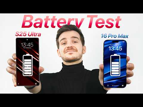 S25 Ultra vs iPhone 16 Pro Max - Real-World Battery Test!