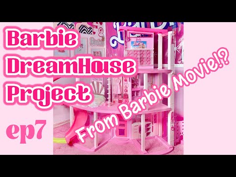 DIY Barbie DreamHouse Project EP7 Pink Slide & Rooftop from Barbie the Movie