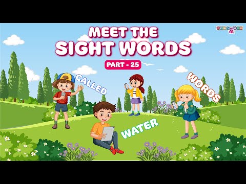 Learn Sight Words | Words, Water, Called | Fun Reading Practice for Kids I Sight words chart ideas