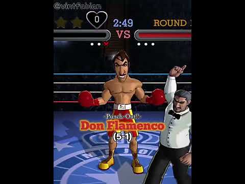 Don Flamenco vs Narcis Prince #videogames #wii #snes #punchout #superpunchout