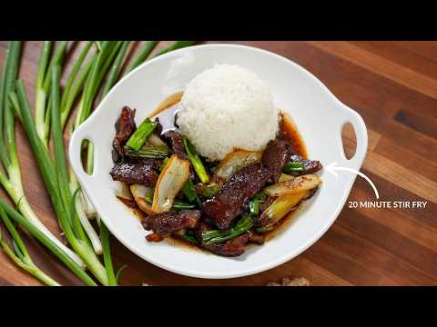 I Made The BEST Mongolian Beef In Just 20 Minutes!