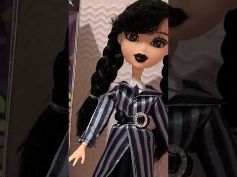 Pretty Doll Review in videos #doll #fashiondoll #wednesday #dollreview #blackhair #striped #skull