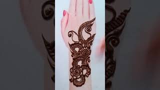 Easy and Simole Arabic mehndi design 😍❤ | #shorts  #ytshorts #mehndidesigns #simamehndidairy