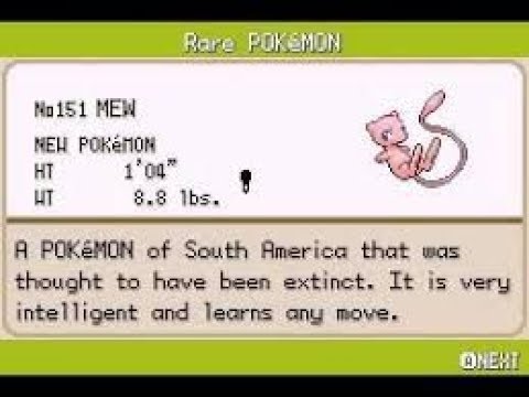 How to Get Mew In Pokemon Fire Ash