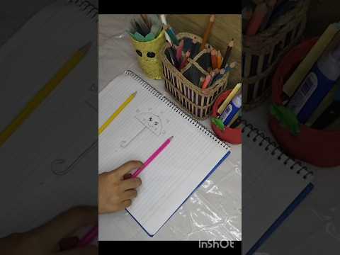 Easy ⛱️ umbrella drawing #shortvideo #drawing #viralvideo