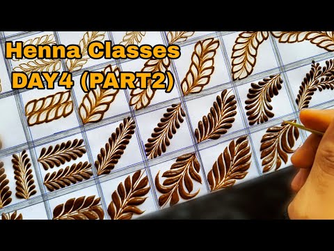 Tazaheen Henna Classes Day 4 (Part 2) ||Learn Detailed Henna with Tazaheen Henna Classes 2023