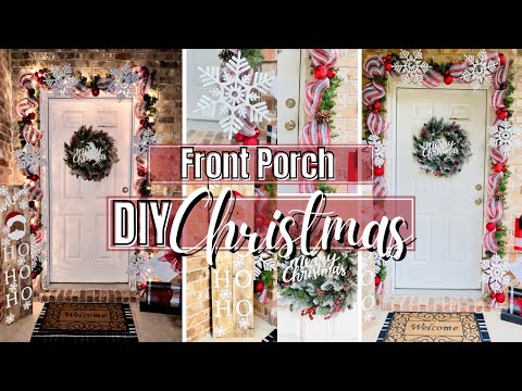 Front Porch Christmas DIYs | 🎅🏻 Christmas Decorations 2022 Front Porch🎄