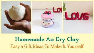 How To Make Air Dry Clay | Easy Cold Porcelain Clay Recipe | DIY Valentine's Day Gift Ideas |