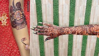 Step by Step Bridal Mehndi Design Full Tutorial || Dulhan Mehndi Design