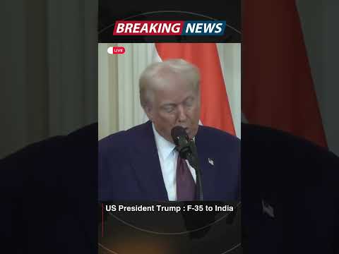 US President Trump Clears F-35 for India