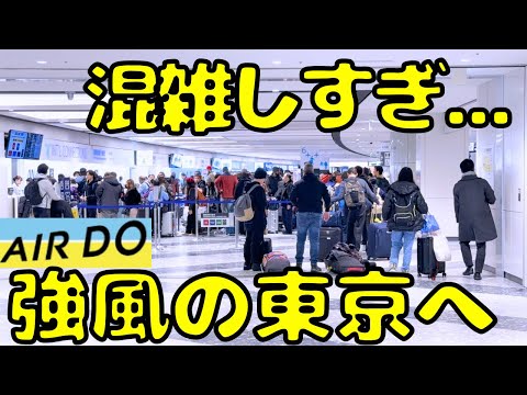 【もはや海外...】ANAダイヤ💎会員が北海道から強風で大荒れの東京にエアドゥで向かうと...