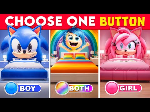 Choose One Button... BOY or GIRL or BOTH Edition 👦🌈👧 QuizZone