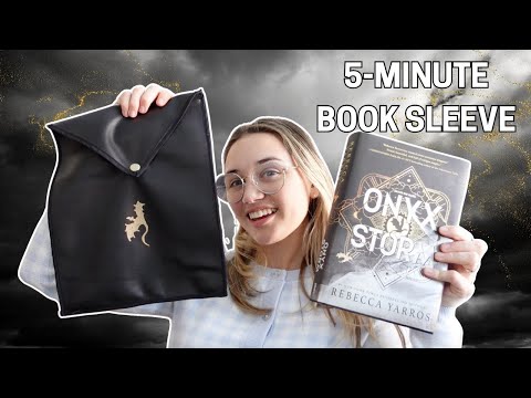 Making a Leather Book Sleeve in Under 30 Minutes! | Fourth Wing Inspired 🐉