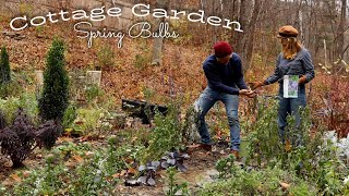 Planting Hundreds of Spring Bulbs in Our Cottage Garden | Cottage Garden Design for Early Spring