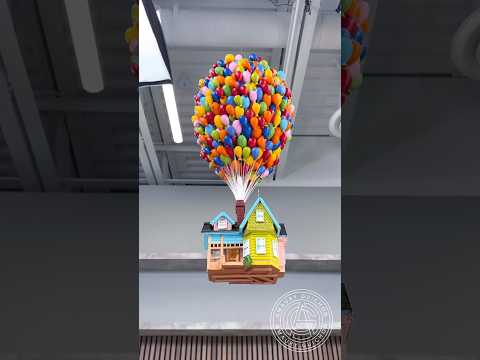 Chocolate house UP in the sky! 🎈🏠 Can you guess how many balloon’s are there?#amauryguichon