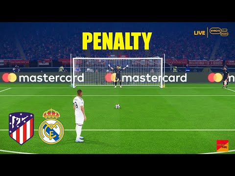 ATLETICO MADRID vs REAL MADRID | Penalty Shootout | 1/8 Champions League | PES 21 Gameplay