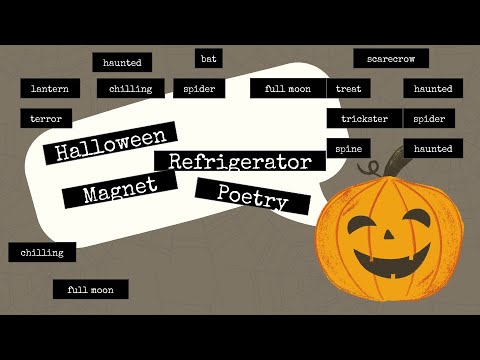 Halloween Spooky Refrigerator Magnet Google Slides Activity