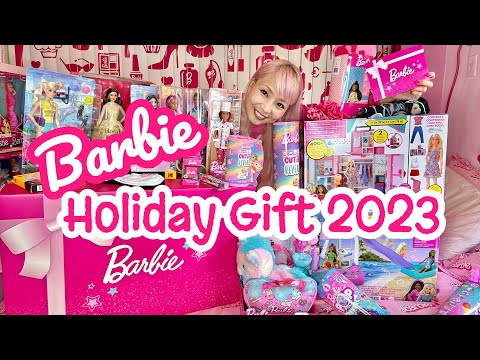 Barbie PINK HOLIDAY GIFT SET from Mattel Santa!!! Gift Ideas 2023