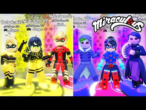 SAME TRANSFORMATION DO GRUPO NO PARIS THE HIDDEN JEWELS - MIRACULOUS ROBLOX!