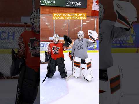 How To Warm Up Goalies For PRACTICE! 🔥