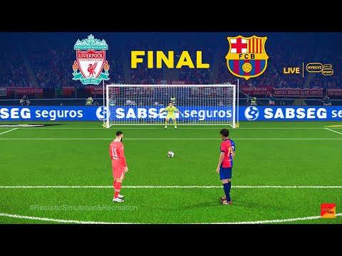 LIVERPOOL vs BARCELONA | FINAL UEFA Champions League | Penalty Shootout | YAMAL vs SALAH | PES 21