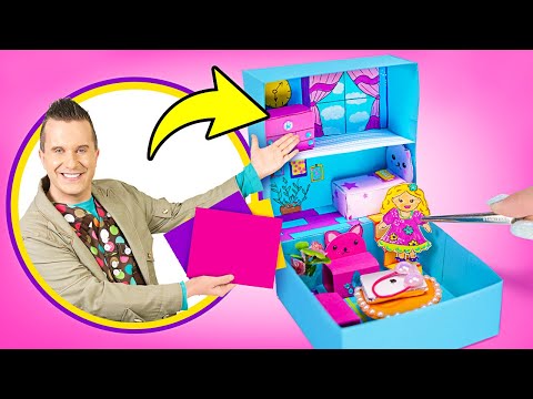 DOLLHOUSE IN A BOX!✨📦🏡 Miniature Fun Crafts and Decor Diy with Slick Slime Sam's Maker World