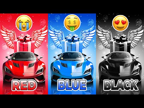 Choose Your Gift...!  Red, Blue or Black ❤️💙🖤 How Lucky Are You? 😱Quizzone